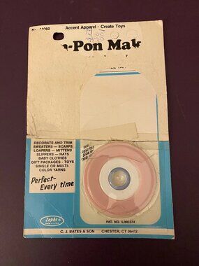 NEW-Vintage POM-PON Maker by C.J. Bates & Son